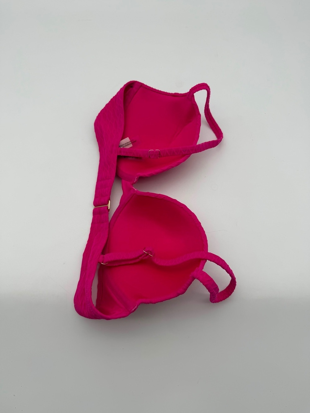 Victorias Secret Women's Fuchsia Textured‎ Push-Up Bikini top 34 C - Picture 5 of 5